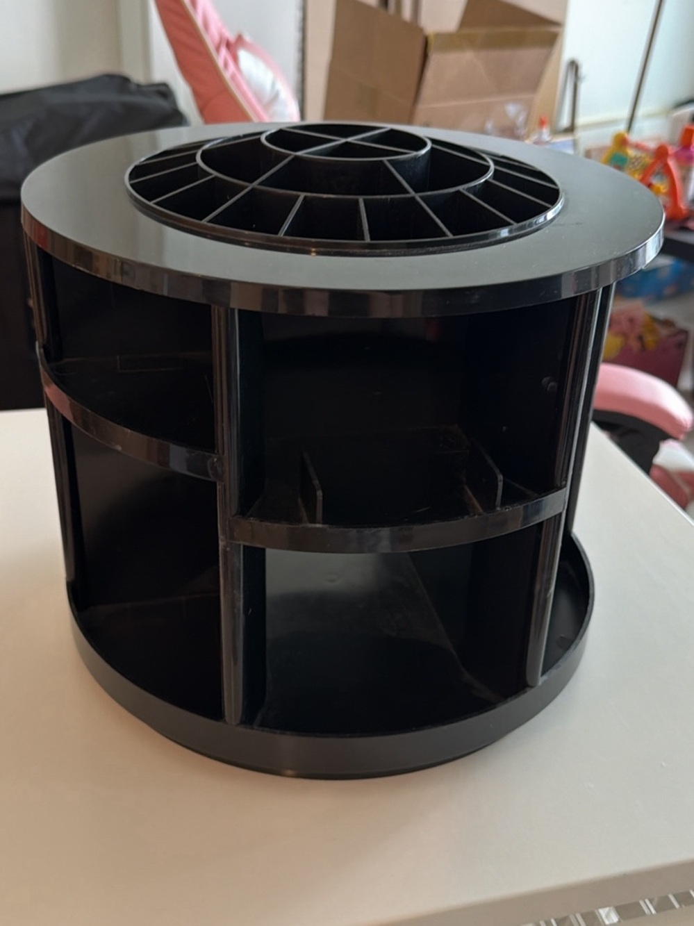 Black Rotating skin care make up Organizer - Home Storage & Organization